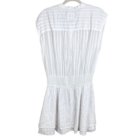 Rails NWOT Angelina Dress White Shadow Stripe Cotton Large - Picture 10 of 16